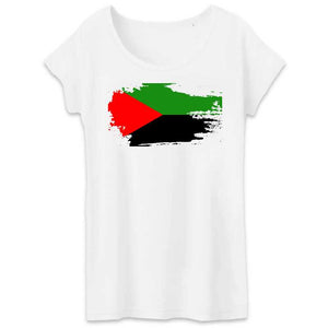 tshirt Femme Drapeau Martinique effet t-shirt déchiré