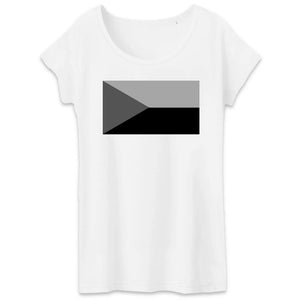 tshirt femme drapeau martinique noir et blanc